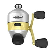 Zebco 33 Gold Spincast Fishing Reel, Size 30 Reel, Silver/Gold