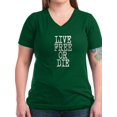 thumbnail image 1 of CafePress - Live Free Or Die Women's V Neck Dark T Shirt - Women's V-Neck Dark T-Shirt, 1 of 1