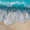 Turquoise Beach, variant on Fluffy Cat Portrait Canvas Wall Art,Animal Decor for Living Room Bedroom Office Study Room