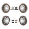 thumbnail image 1 of Transit Auto Front Rear Ceramic Pads and Coated Disc Brake Rotors Kit for Car Volkswagen Atlas Cross Sport KGA-103357, 1 of 8