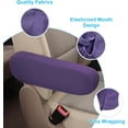 thumbnail image 3 of YISITIAN 2 PCS Car Front Seat Armrest Covers, Elastic Fabric Auto Seat Armrest Protectors, Universal Seat Arm Rest Cover Replacement, Vehicle Interior Decor Accessories (Purple) CJ919-48729, 3 of 6