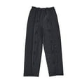 thumbnail image 4 of Wide Leg Sweatpants Men Tear Awaying Pants 2 Side Snap Open Bottom Sweatpants Loose Fit Casual Post Surgerying Pants with Pockets, Black, Size L, 4 of 4