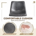 thumbnail image 6 of Waleaf Swivel Bar Stools Set of 6, Modern Adjustable Height Counter Stools with PU Leather Upholstery, Comfortable Back Support Kitchen Chairs,Gray, 6 of 7