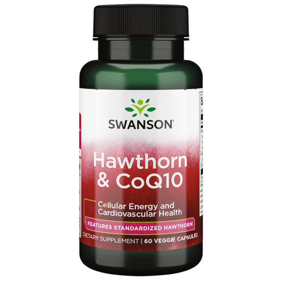 Swanson Hawthorn and Coq10 60 Veggie Capsules