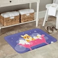 thumbnail image 5 of Kdxio Dog Washes in a Pink Bath,16" x 24", Non-Slip Front Door Mats,Outdoor Welcome Mat Washable, 5 of 9