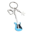 thumbnail image 4 of Llavero con colgante de guitarra, cadena musical, regalo de año Nuevo, llavero de amor, colgante para adultos, mochila, Navidad, mujeres y hombres., 4 of 9