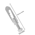 thumbnail image 2 of unbranded 2Ud Pestillo De Perno Resistente Para Remolques Y Camiones Con Cierre Plata, 2 of 8