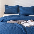thumbnail image 3 of TBWYF 3-Piece Quilt Set Bedspread Coverlet Set– Bedding Cover Blue King(100"*106"), 3 of 4