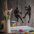 thumbnail image 6 of 2Pcs Basketball Painting Stencil Drawing Template on DIY Cards Making Album Wall Decoration 11.8x11.8inch, 6 of 7