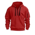 thumbnail image 6 of Abomasnow Men's Fleece Hoodie Sweatshirts Workout Athletic Hoodies Long Sleeve Quarter Zip Pullover Hooded Sweatshirt with Pockets, 6 of 6