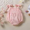 thumbnail image 5 of Toddler Girl Clothes,Toddler Girls Outfit SetsToddler Baby Boys and Girl Comfortable Solid Color Elastic Sling Romper Jumpsuit, 5 of 9