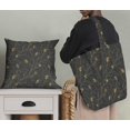 thumbnail image 5 of Soimoi Gray Rayon Fabric Leaves & Flowerpecker Bird Print Fabric by the Yard 58 Inch Wide, 5 of 5