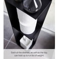 thumbnail image 6 of Yamazaki Home Bathroom Organizer, Black, Steel, No Assembly, 6 of 7
