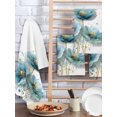 thumbnail image 4 of Blue Spring Floral Kitchen Dish Towels for Drying Dishes Set of 3, Summer Botanical Elegant Art Waffle Weave Microfiber Hand Tea Bathroom Towels Quick Dry & Absorbent Towel 15.7x23.6, 4 of 7