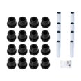 thumbnail image 1 of Kit de bujes de ballesta delantera y trasera profesional, piezas de repuesto 1015583 1012303, accesorios de repuesto Premium fáciles de instalar Negro 8 piezas, 1 of 8