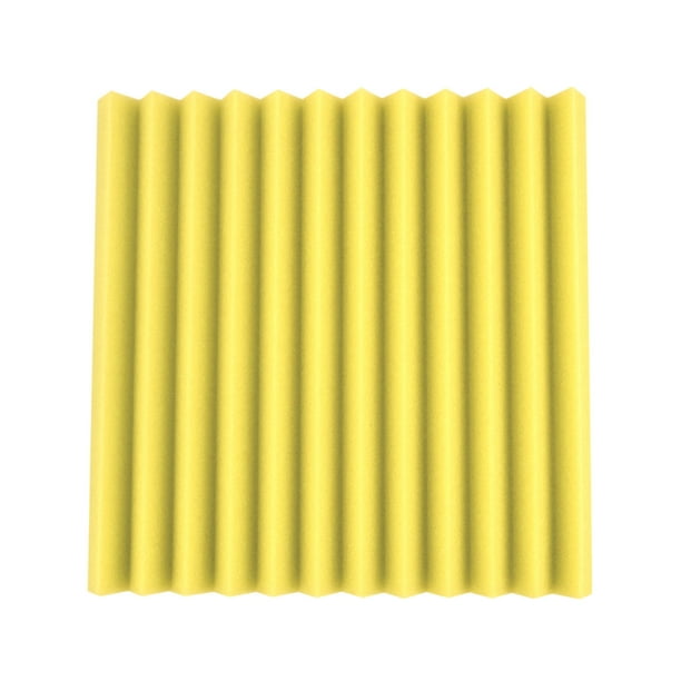 Fiudx 12 Piezas de Espuma Acústica de Alta Densidad, Esponja Absorbente de Sonido, Insonorizada para Estudios de Karaoke, Salas de Reuniones con Piano y Batería, Material Suave de Alto Rendimiento, T