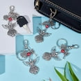 thumbnail image 4 of Silver Angel Charm Keychain 6 pcs Guardian Angel Keychain Accessories Gift Baptism Favors Key Ring for Women Funeral Party Gifts Arts Thanksgiving Christmas Gifts 3.7 inches, 4 of 5