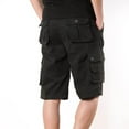thumbnail image 7 of AXXD Men Shorts With Zipper Pocket Black Summer Work Shorts with Multi-pocket Mid-waist Cargo Shorts New Arrival, 7 of 7