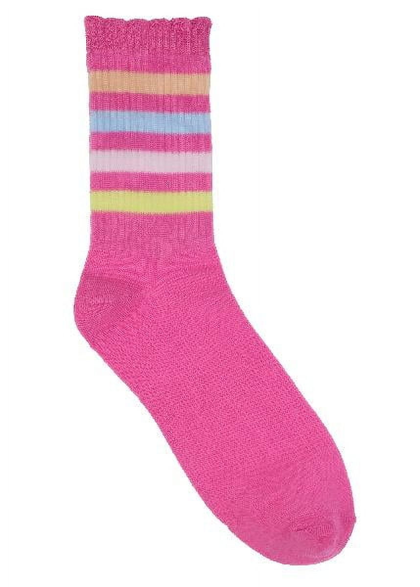 Wonder Nation Girls Crew Socks 6PK Mad Love