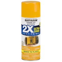 2-Pack Value - Rust-oleum american accents ultra cover 2x gloss marigold spray paint and primer in 1, 12 oz