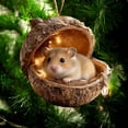 thumbnail image 7 of YOHAVEN Forest Animal Resin Ornaments Set With Mini Lights, Cute Hedgehog Raccoon And Friends In Acorn Homes, Hanging Christmas Tree Accents, Whimsical Holiday Décor Gift For Nature Lovers, 7 of 7