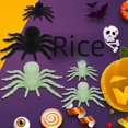 thumbnail image 1 of Araña de peluche de Halloween, araña fluorescente, araña negra, accesorios de diseño de habitación, 1 of 5
