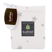 Kushies Organic Jersey Bassinet Fitted Sheet - Grey Stars
