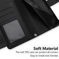 thumbnail image 6 of For Samsung Galaxy S22+ 5G RFID Blocking Protective Purse Wallet Case For Women Men Multi-Card Slots Zipper Pocket Detachable Shoulder Strap And Wrist Strap,Shockproof Phone Case,Black, 6 of 8