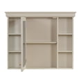 thumbnail image 6 of Yesfashion Bathroom Wall Cabinet, Space Saver Storage Cabinet With Mirror Door And 6 Open Shelves, Home Bathroom Cabinet, Wall Mounted Utility Cabinet For Living Room, 6 of 9