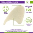 thumbnail image 3 of Separadores de dedos Mars Wellness, espuma completa, 0,6 cm, 100 almohadillas, 3 of 7