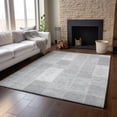 thumbnail image 6 of Addison Rugs Mayfield Washable Traditional Patchwork Silver Rectangle Rug, 2'6" x 3'10", 6 of 6