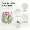 thumbnail image 6 of Lsque Vintage Wood Background with Floral Printed Women's Running Shorts with Liner Pockets,Elastic Quick Dry Workout Athletic Gym Yoga Shorts,Womens High Waist Shorts-Large, 6 of 9