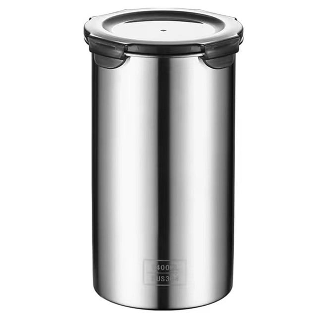 Stainless Steel Vacuum Sealed Food Storage Container Coffee Bean Jug for Kitchen