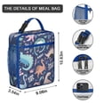 thumbnail image 3 of Dinosaur Lover Insulated Lunch Box Men Reusable Lunch Bag Water-Resistant Portable Lunch Bag School Hiking, 3 of 6
