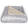 thumbnail image 3 of Creative Products Gray Tile Pattern 50x60 Sherpa Fleece Blanket, 3 of 3