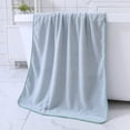 thumbnail image 1 of Zhuge Toallas de baño de 6 piezas de 70 x 140 cm, ideales para el día a día, ligeras y de secado rápido, de vellón coral para el baño y el tocador (verde)., 1 of 5