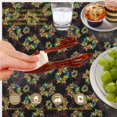 thumbnail image 5 of Butterfly and Berry Multicolor Pattern Round Tablecloth 70"x70", Wrinkle Resistant Wipeable Table Cover for Kitchen Dining Room Picnic Patio and Party, 5 of 5