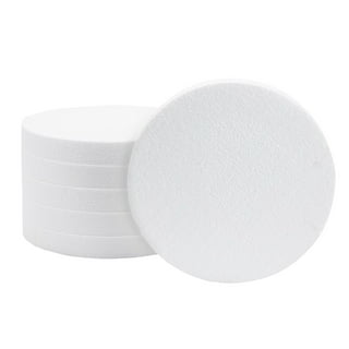  SEWACC 5pcs Foam Disc Round Foam for Crafts Tray Decor