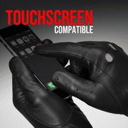 New Biker Police Leather Motorcycle Driving Riding Racing Gloves Real Natural Leather Touchscreen Ventilation Men Women Automotive ATV Dirt Bike Cycling Comfortable Adjustable Full Finger