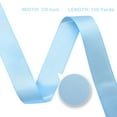 thumbnail image 2 of GTYBOVA Double Face Satin Ribbon 7/8 inch X 100 Yards ,Polyester Ribbon for Gift Wrapping Very Suitable for Weddings Party Hair Bow Invitation Decorations and More Lt.blue, 2 of 7