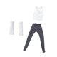 thumbnail image 5 of Chaleco, pantalones y calcetines para figura de acción a escala 1/12, decoración, regalo moderno, accesorios para fiestas de cumpleaños, muñeca en Pantalones grises, 5 of 8