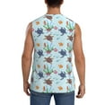 thumbnail image 4 of Fotbe Men's Turtle Print Men's Sleeveless Muscle Tank Tops Casual T-Shirts for Gym Workout Beach-X-Large, 4 of 8