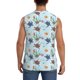 thumbnail image 4 of Fotbe Turtle Men's Camiseta sin Mangas Estampada para Hombres, Playera Casual para Gimnasio, Entrenamiento, Playa-Large, 4 of 7