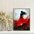 thumbnail image 2 of Red Dress Woman Canvas Painting/Wall Art，Suitable for Living Room，Bedroom，Dining Room，Office，Hotel Decoration and More., 2 of 8