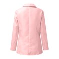 thumbnail image 4 of Chaqueta Informal Blazer informal para mujer, color caramelo, moda, trabajo, oficina, chaquetas, uso diario (rosa L) Kuymtek para Mujer Rosa T XL, 4 of 8