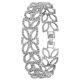 thumbnail image 3 of Rhinestone Bracelet 1Pcs Silver with Gorgeous Leaf Design for Wearing, 3 of 3