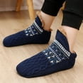 thumbnail image 2 of Fuzzy Warm Slipper Socks for Men Women Winter Thermal Floor Socks,Cozy Fleece Soft Lined Non-slip Knitted Adult Carpet Sox, 2 of 4
