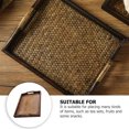 thumbnail image 2 of Miangastore Rattan Vanituy Tray Naturalistic Style Beauty Parlor 1Pcs 11.8*9.8*2in, 2 of 8