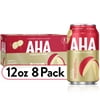 AHA Sparkling Water, Apple + Ginger Flavored Water, Zero Calories, Sodium Free, No Sweeteners, 12 fl oz, 8 Pack