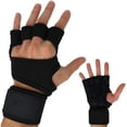 thumbnail image 3 of Guantes antideslizantes ShuxiuWang de gimnasio con diseño de mano abierta Muñequera protectora, 3 of 3
